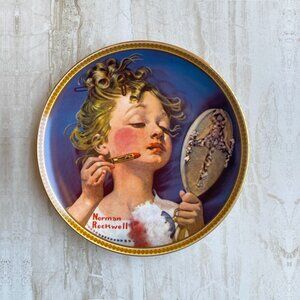 Norman Rockwell Plates Set of 4 Limited Edition Authentic